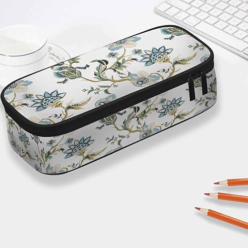 Miniatura 6 de Yekiua Estuche de lápices de flores étnico japonés floral gran capacidad bolsa de maquillaje oficina universidad bolsa de maquillaje