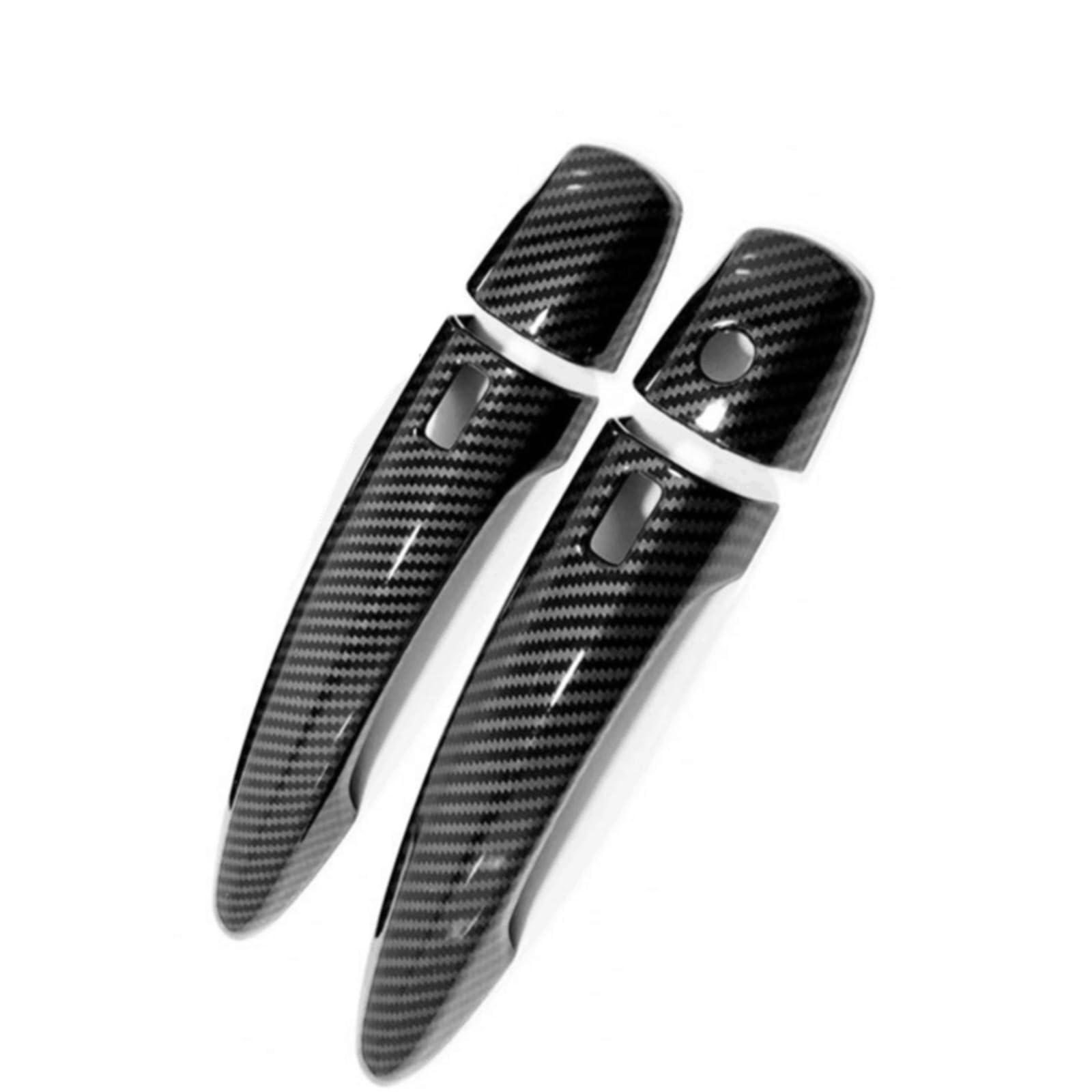 Couvre-poignée pour Nissan Juke 2021-2023 en style carbone avec 2 boutons