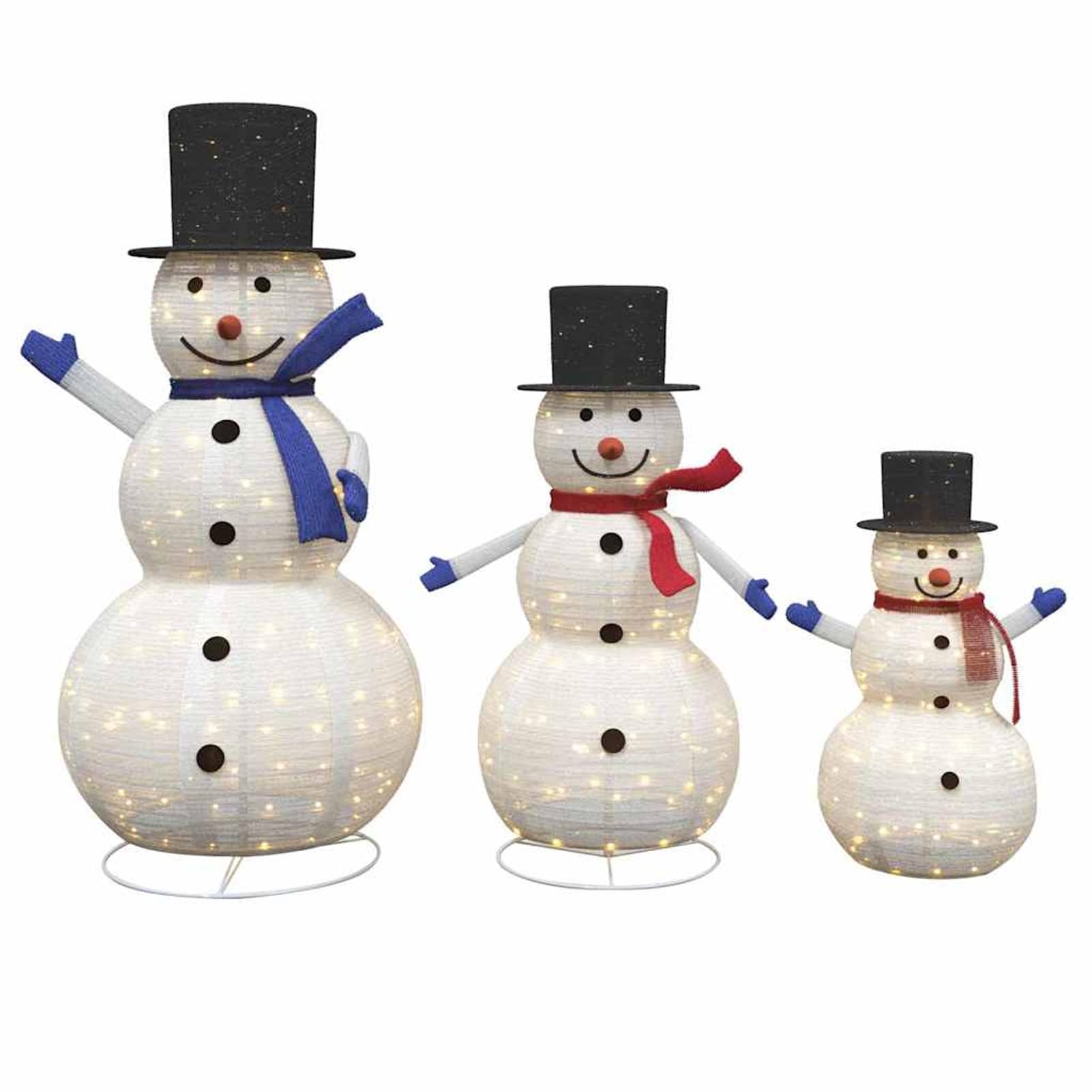 Familia de Muñecos de Nieve Navideños 3 pcs Cálido Modelo CJ1104ZJ-42018968ES