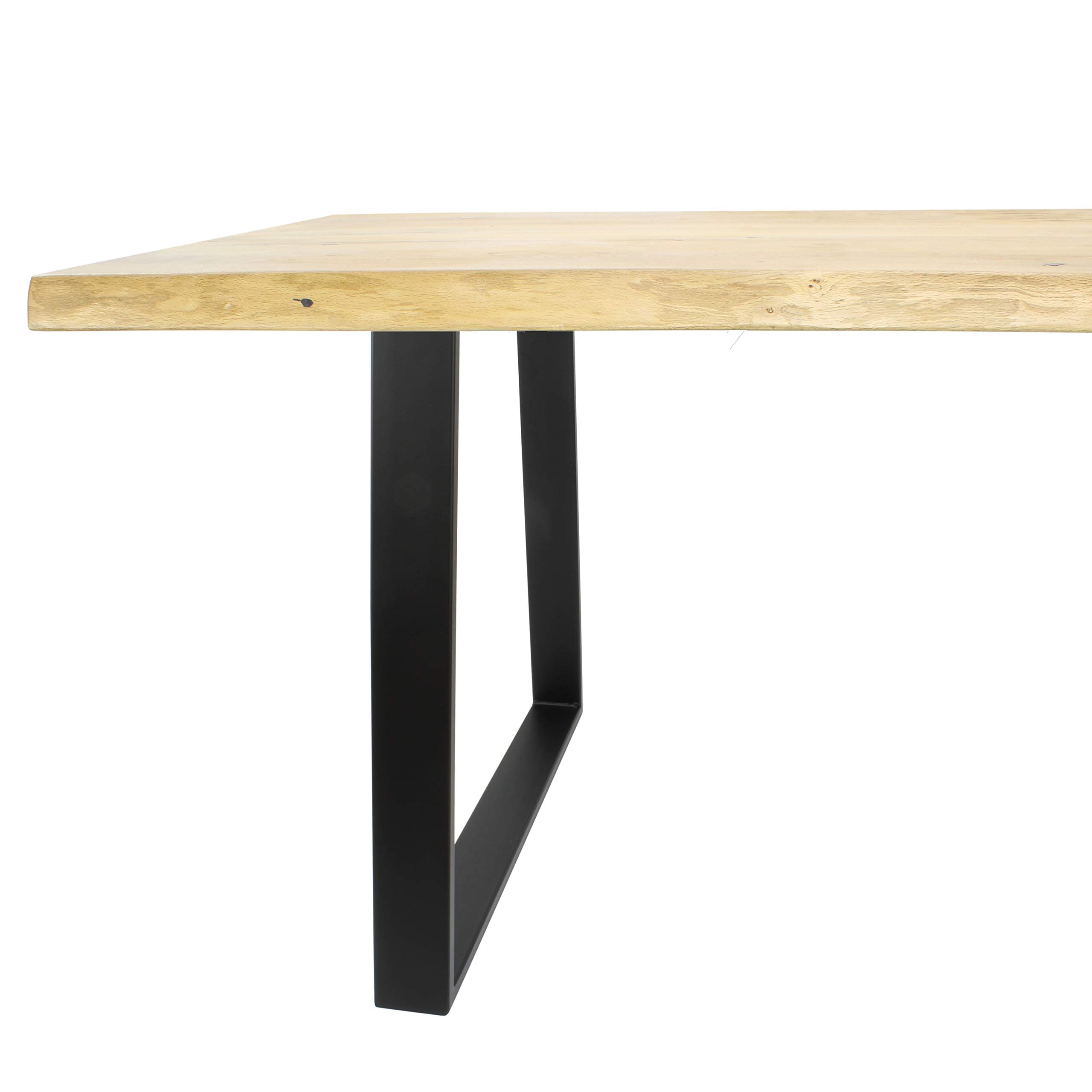 Natural Goods Berlin 2X Tischkufen TRAPEZ Design Möbelkufen V-Form Metall Tischbeine scandic | Loft Tischgestell aus Stahl | Tischkuven, Hairpin Legs (B30/40 x H42cm (Sitzbank/Couchtisch), Schwarz)
