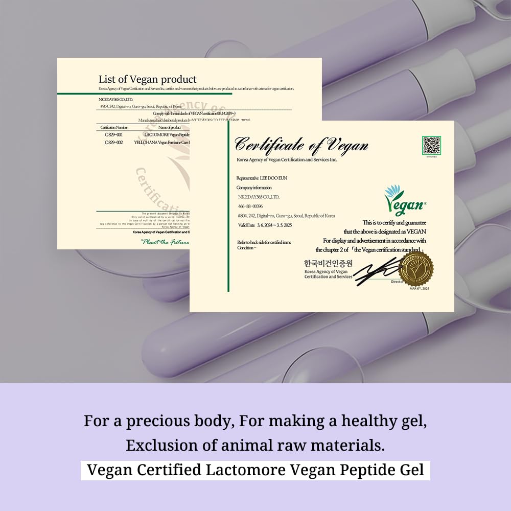 Vegan Peptide Gel | Intimate Recovery Gel | Hydration & Comfort | With Peptide, Niacinamide & Lactobacillus (0.06 Fl Oz (Pack of 10))