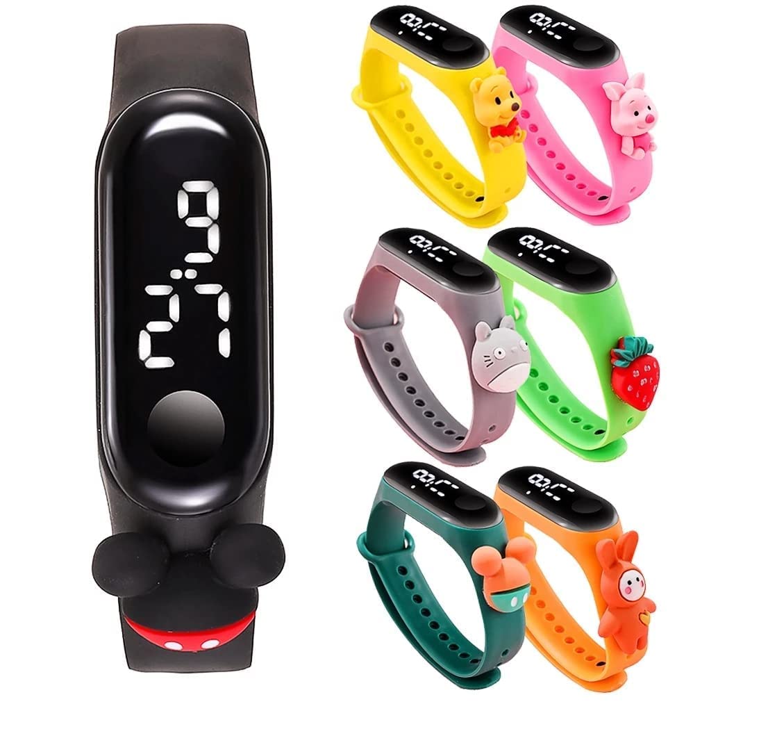 VSVERUS – Digital Led Watch Multicolor Cartoon Character Touch Button Silicone Bracelet Band Birthday Party Return Gift for Kids (Pack-12) (B0C3LYVQCT) Amazon Price History, Amazon Price Tracker