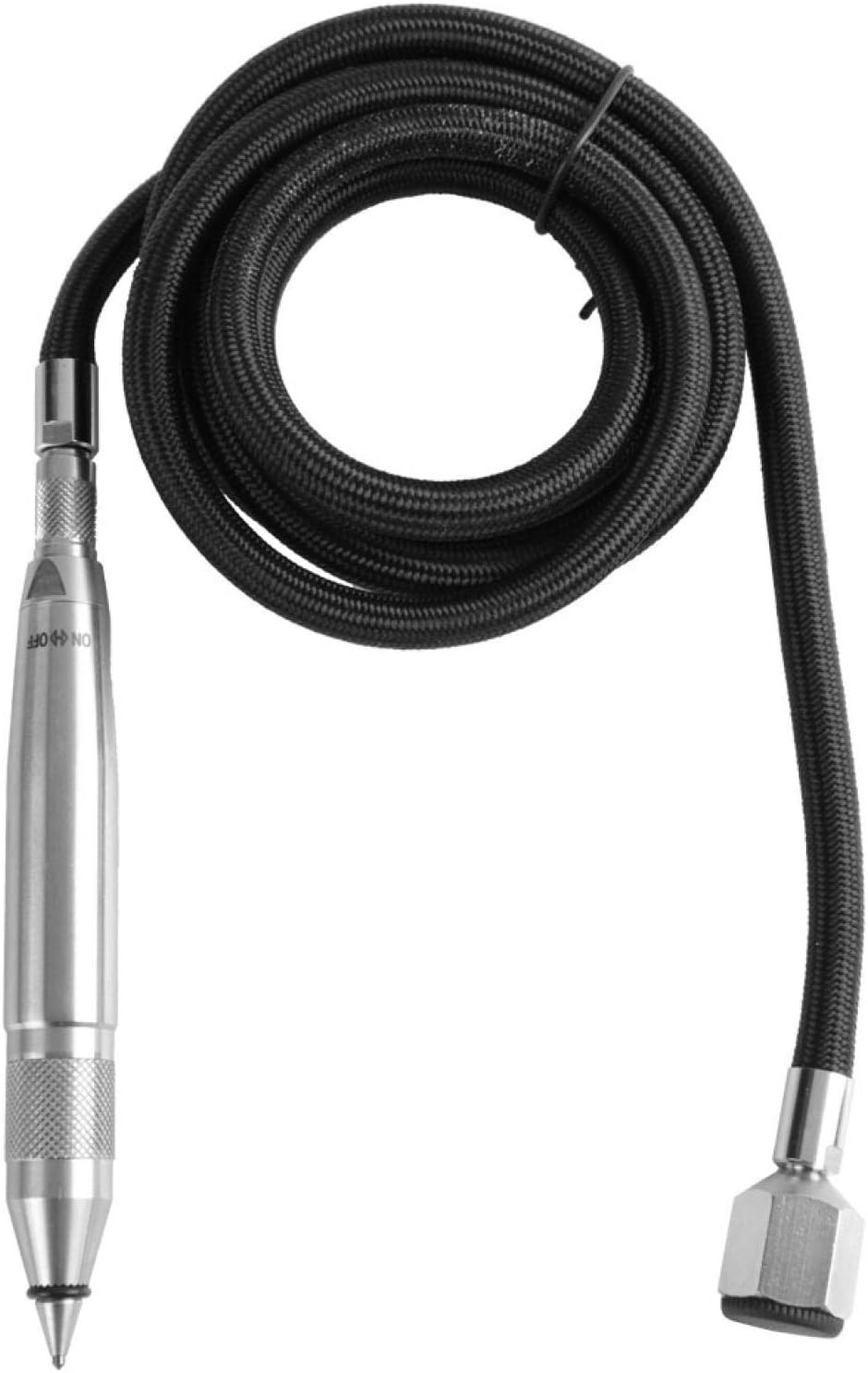 Pneumatic Engraving Pen, Air Engraving Pen Scribe Hammer Hose Engraving Lettering Tool Industrial Scribe Pen Pneumatic Engraving Stylus for Hard Material