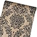 Yifely SimpleLife4U Black Damask Self-Adhesive Shelf Drawer Liner PVC Tabletop Protect Paper 45x300cm