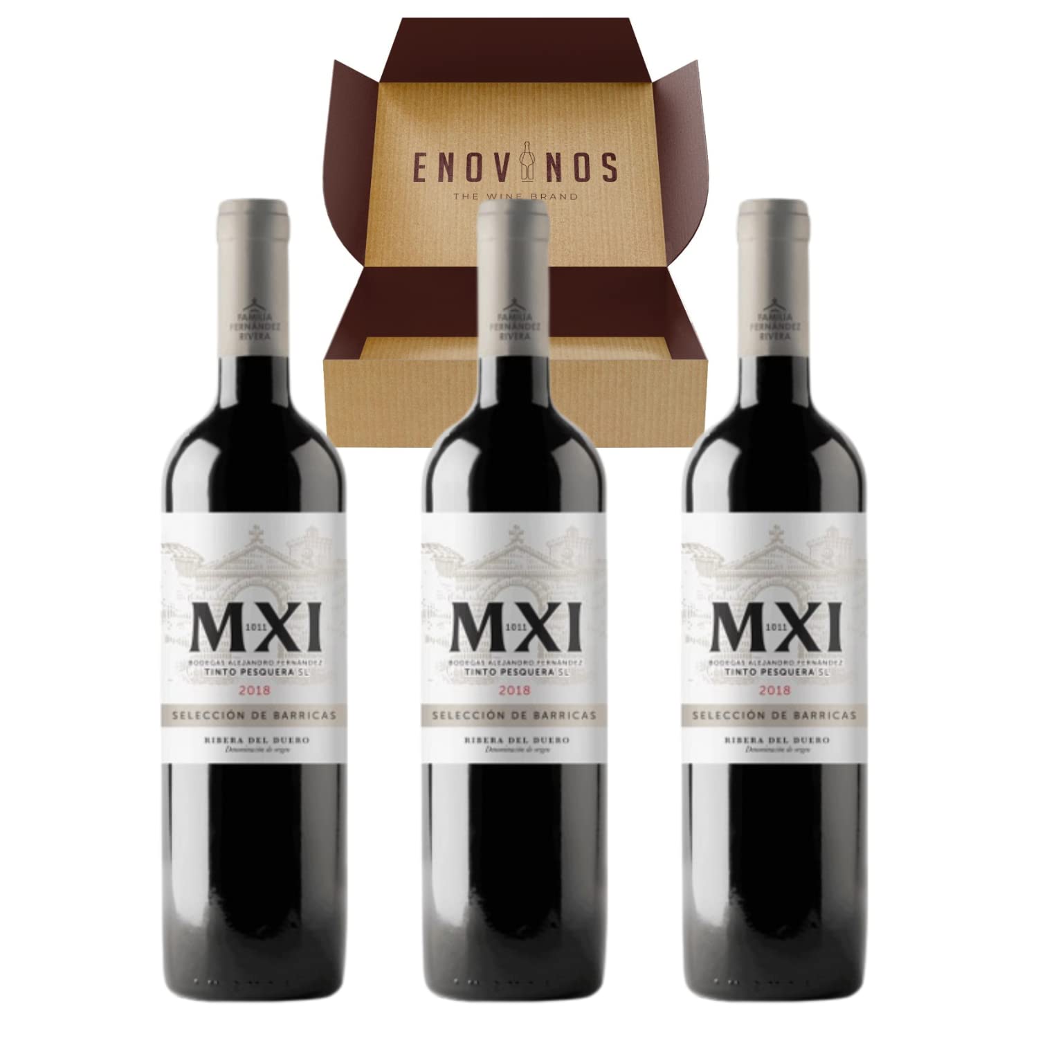 Vino Tinto Pesquera MXI - 3 x Botella Vino Tinto 75 cl Ribera del Duero - Envío 24H - Mejor Selección ENOVINOS