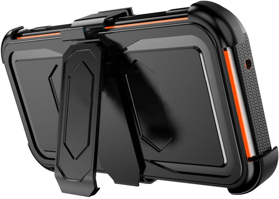 J.west Galaxy Grand Prime/Go Prime Case Rugged Holster Dual Layer Case [Kickstand][Belt Swivel Clip] for Samsung Galaxy Grand Prime (G530 G530H G530F G530M G530T G530AZ S920C), Orange