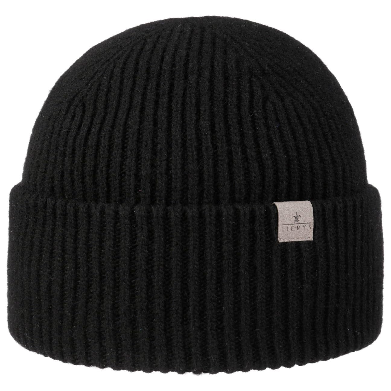 LIERYS Uni Merino Rib czapka Wyprodukowano w Niemczech Unisex Jesien Zima