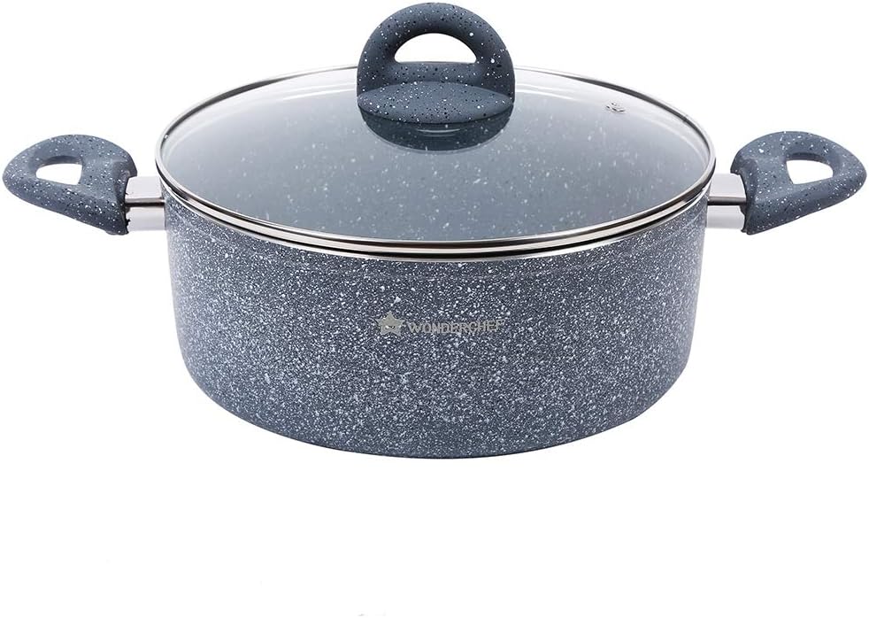 Granite Non Stick Induction Pan 24cm, Aluminium