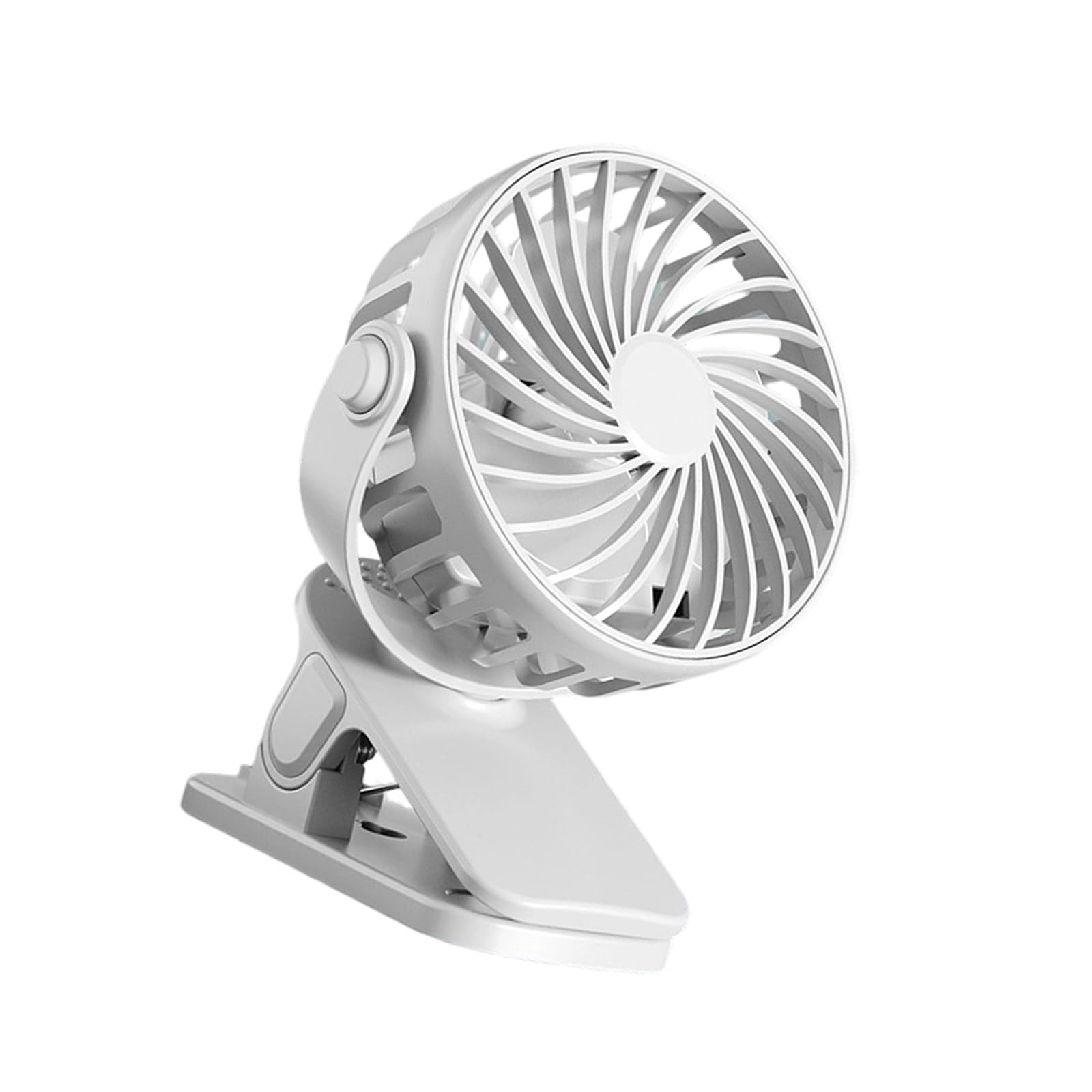TAZIZI USB Rechargeable Clip Desk Fan with Night Light, 3 Speeds, Quiet for Bedroom Dorm Desktop Clip Fan
