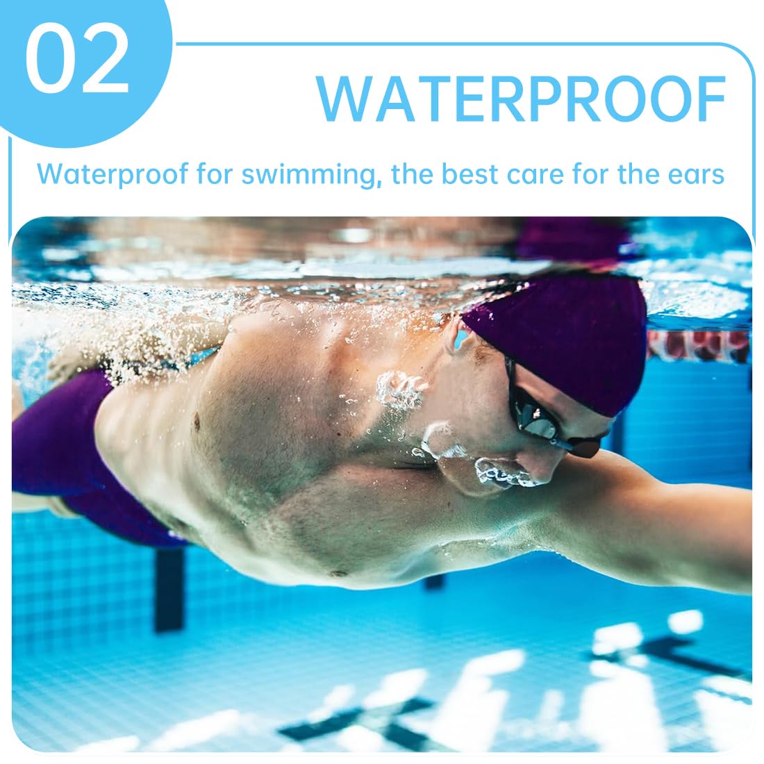 Tapones oidos natación silicona para adulto moldeable 12 piezas