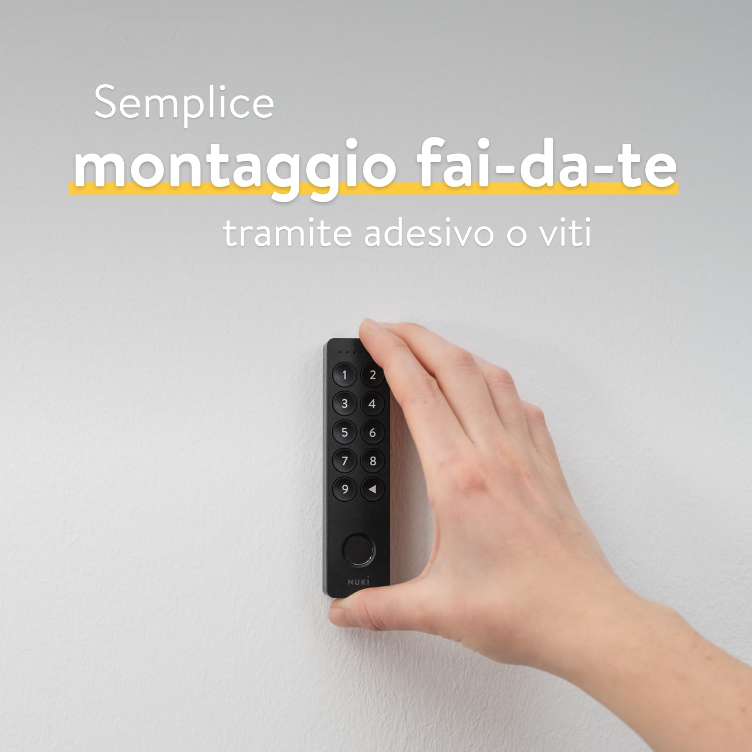 Nuki Keypad 2 Apri la porta in modo rapido e confortevole, tramite un codice o la tua impronta digitale, Il Keypad è l'accessorio ottimo per la Nuki Smart Lock, Bluetooth