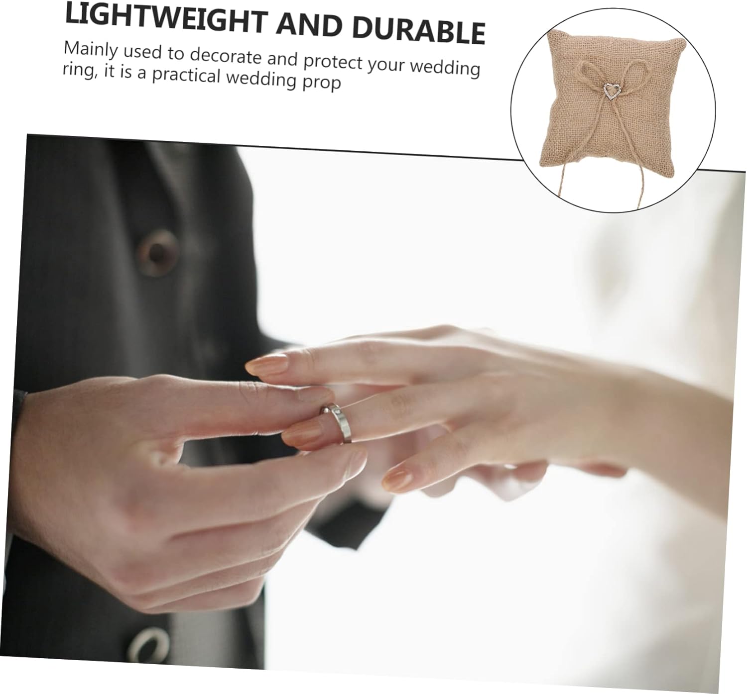 5 pcs Romantic Wedding Ring Holder Elegant Bridal Ring Pillow Soft Cushion for Ceremony Engagement Wedding Decor Unique Design