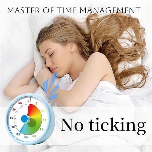 Miniatura 2 de Temporizador visual de 60 minutos para cocina, oficina, aula, estudio, temporizador de cuenta regresiva para niños y adultos, temporizador Pomodoro