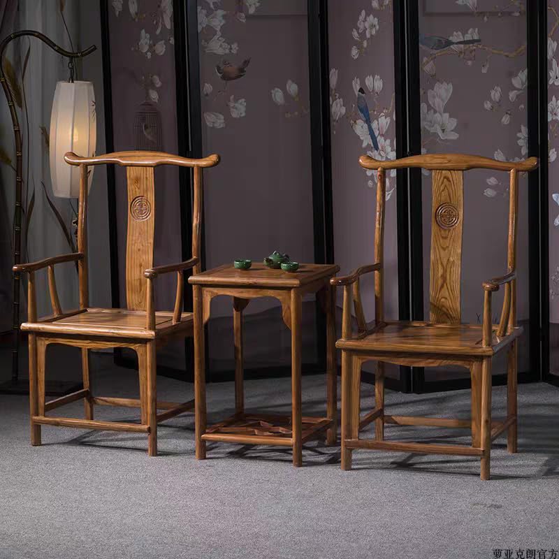MIANZHI Chinese Longevity Arm Chair,Dining Room Chairs,Ming Style