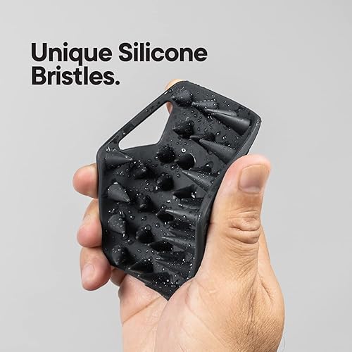 Miniatura 3 de TOOLETRIES Limpiador de barba – Cepillo de silicona para barba y exfoliante para hombres, limpia profundamente y desobstruye los poros, diseño de