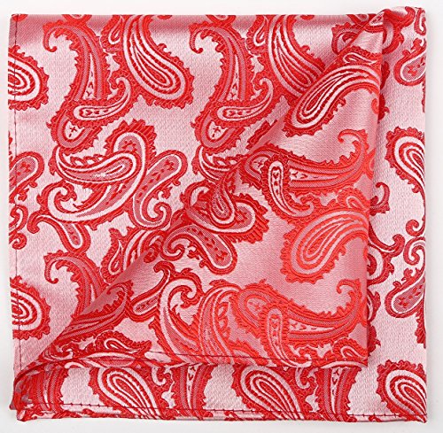 Image of KissTies Mens Paisley Tie And Pocket Square Necktie Sets