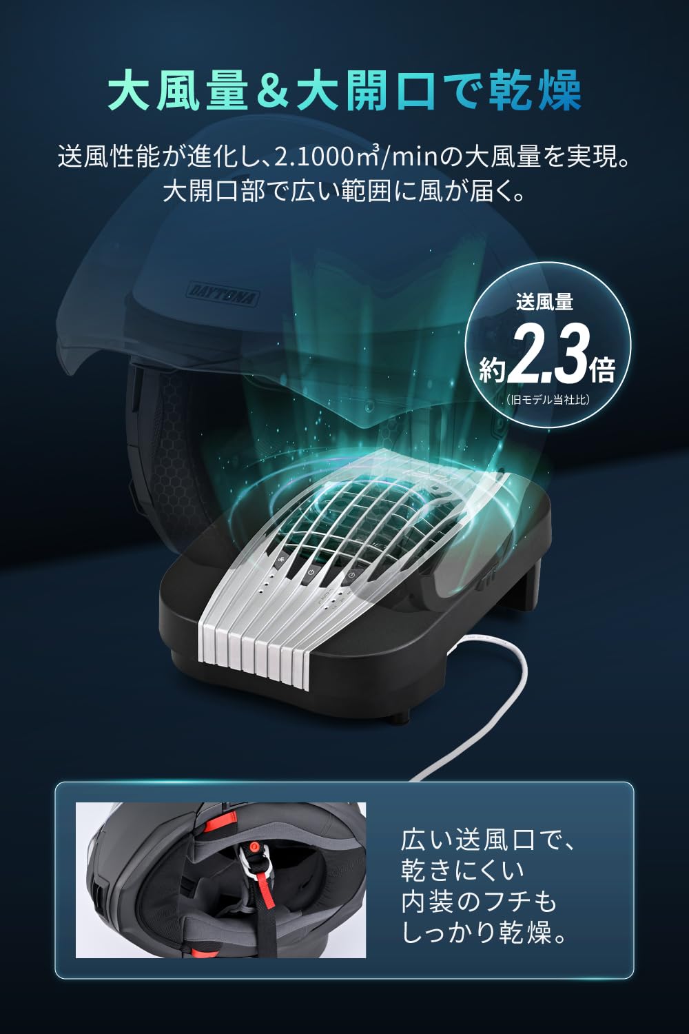 Amazon | デイトナ(Daytona) バイク ヘルメット 消臭 乾燥機 スタンド