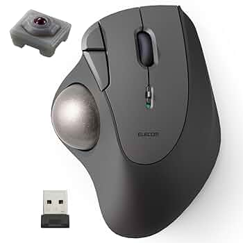 Amazon.co.jp: エレコム ワイヤレス トラックボール マウス 無線