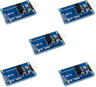 ESP8266 ESP-01 Serial WiFi Wireless Adapter Module DC3.3V 5V ESP01 Breakout PCB Adapters Compatible for Arduino（Pack of 5pcs）