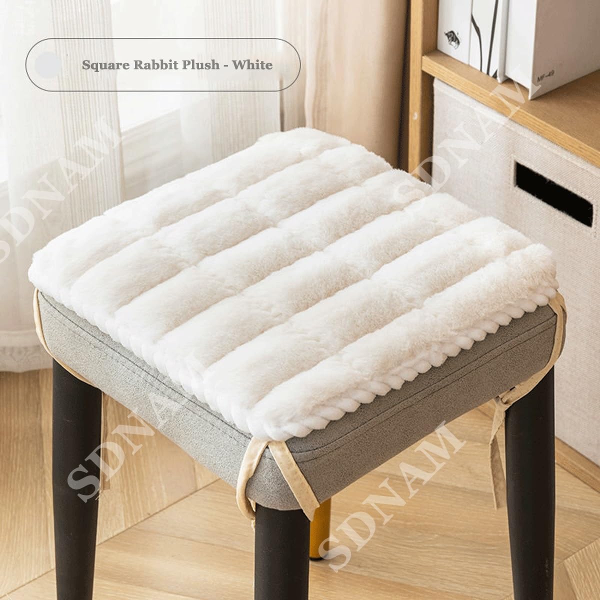 Cuscino per Sedia Quadrato 30x30/35x35/40x40/45x45cm, Sgabello da Bar, Cuscino per Seduta, Adatto per casa, Seggiolino Auto, Sedia da Ufficio e Tutte Le sedie(F4,4pcs 30 x30cm)