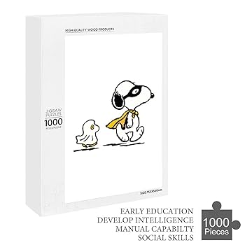 スヌーピー木製1000ピースジグソーパズル4セット★サイズ50✕75ｃｍ スヌーピー木製1000ピースジグソーパズル4セット☆サイズ50