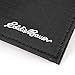 Eddie Bauer Men Signature Passcase Wallet (Available in Cotton Canvas or Ripstop Nylon), Bifold-Black, One Size