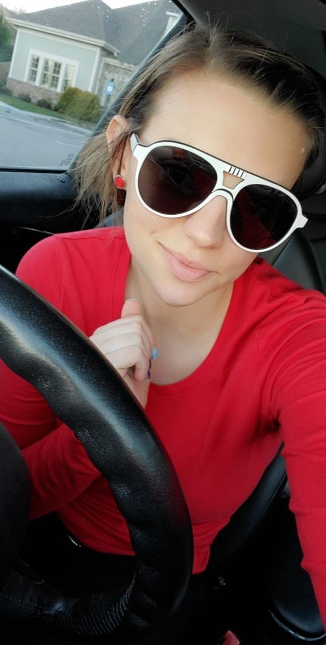 DIFF Star Wars Stormtrooper Designer Aviator Sunglasses for Men and Women UV400 Protection, Galactic White + Black Polarized