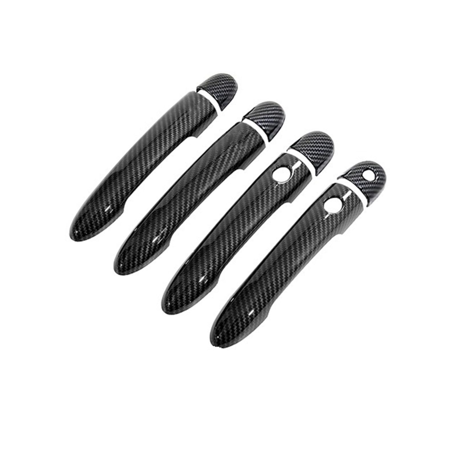 Drezzo Car Exterior Door Handle for Renault for Megane 2 II MK2 2003-2008 Car External Door Handle Cover Style Stickers(Handle 2 Buttons 2)