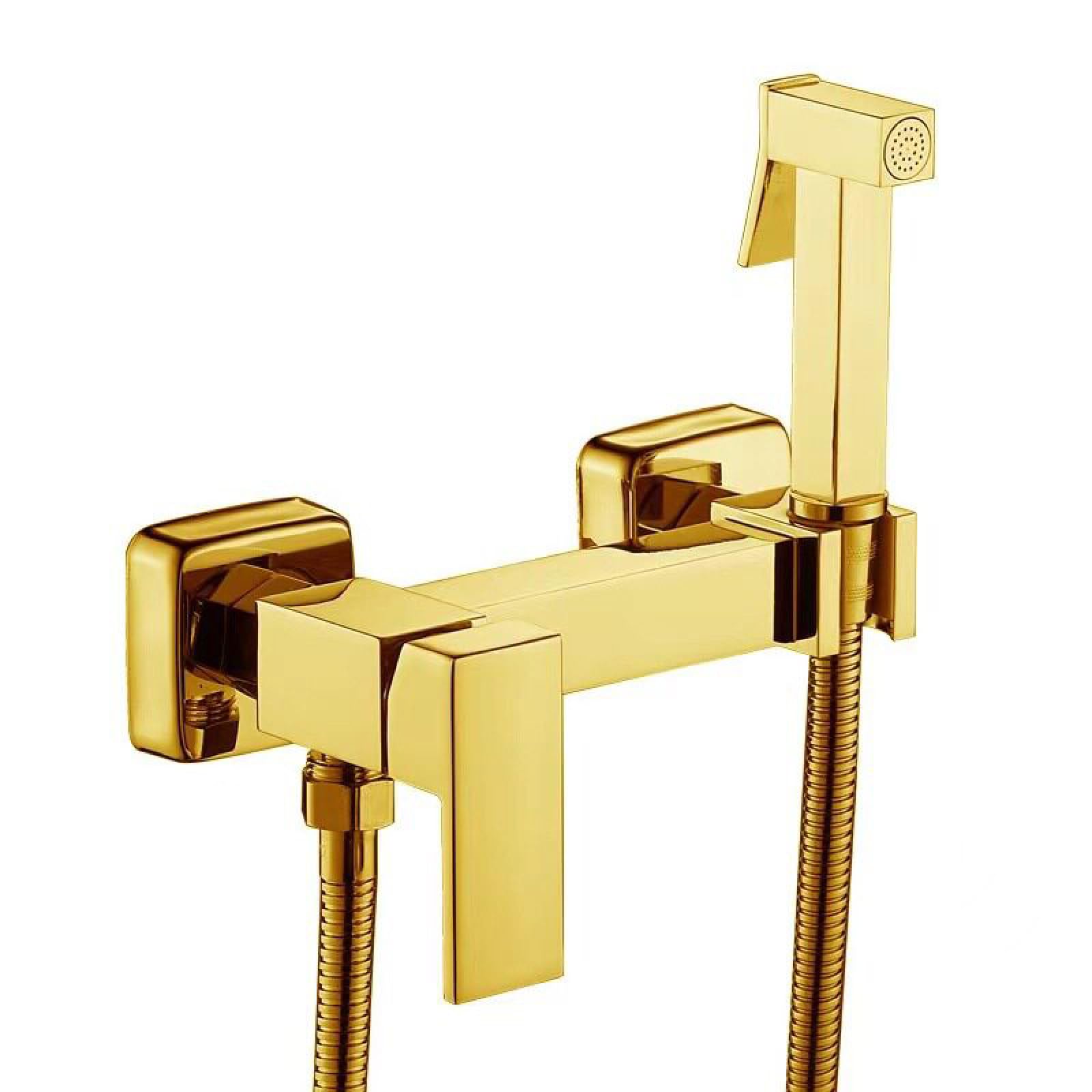 Pulvérisateur De Bidet Portable Carrés Titane En Laiton