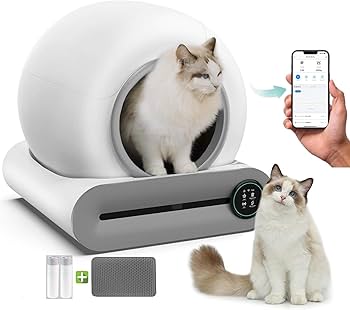 meomeo 自動猫トイレ ホワイト Amazon | 猫 トイレ自動 最新型アップグレード全自動猫用トイレ