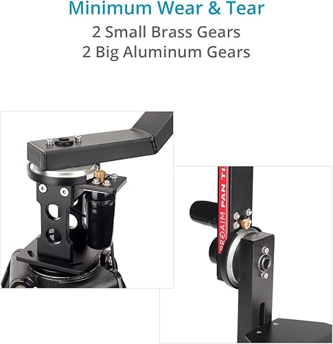 Miniatura 4 de PROAIM Cabezal de inclinación motorizado de 2 ejes con control de palanca de mando de 12 V para grúa de horquilla de cámara Movimiento