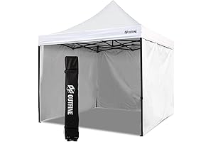 OUTFINE Heavy Duty 10x10 Canopy Tent with 3 Side Walls