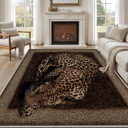 Tapete animal print rectangular 8'x10' Singffuc
