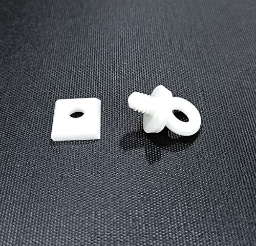 Image of FAPBADRI End Cap /Lock for C Channel /Curtain Track, Material: Plastic, Colour: White - 10 Pieces