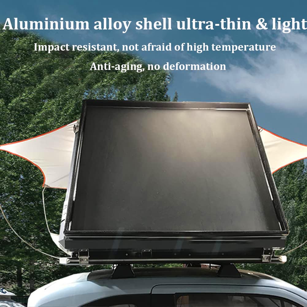 Tente de Toit de Voiture pour 2 à 3 Personnes, Tente de Toit Automatique, Tente Pop-up à Ouverture Rapide 3s, Tente de Camping en Plein air avec échelle télescopique, abri extérieur Chambre Mobile à