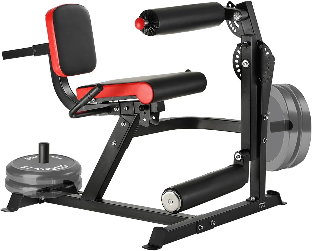 VEVOR Leg Extension and Curl Machine, 700 lbs Capacity Lower Body Special Leg Machines, Adjustable Leg Exercise Bench, Leg Rotary Extension for Thigh, Home Gym Workout Training Weight Equipment
