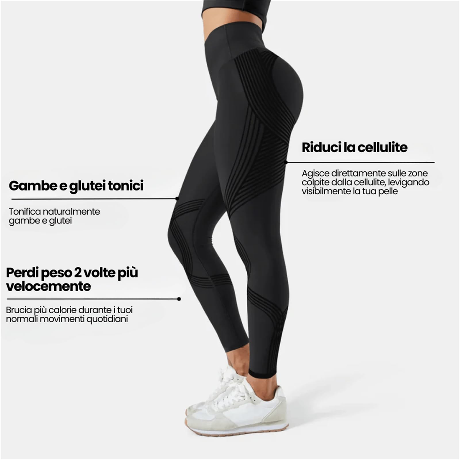 MEIION Leggings 3D Solenao Leggings Sportivi Push up Donna, Pantaloni Yoga a Vita Alta, anticellulite per Allenamento e Tempo Libero