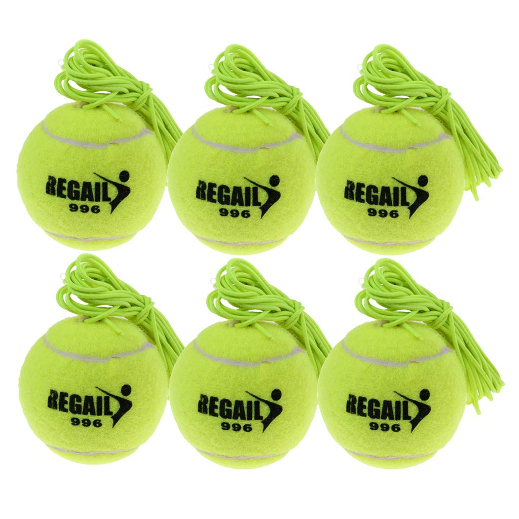 Palline di Ricambio per Allenamento Da 6 Pezzi per Allenatore di Tennis Cavo Elastico