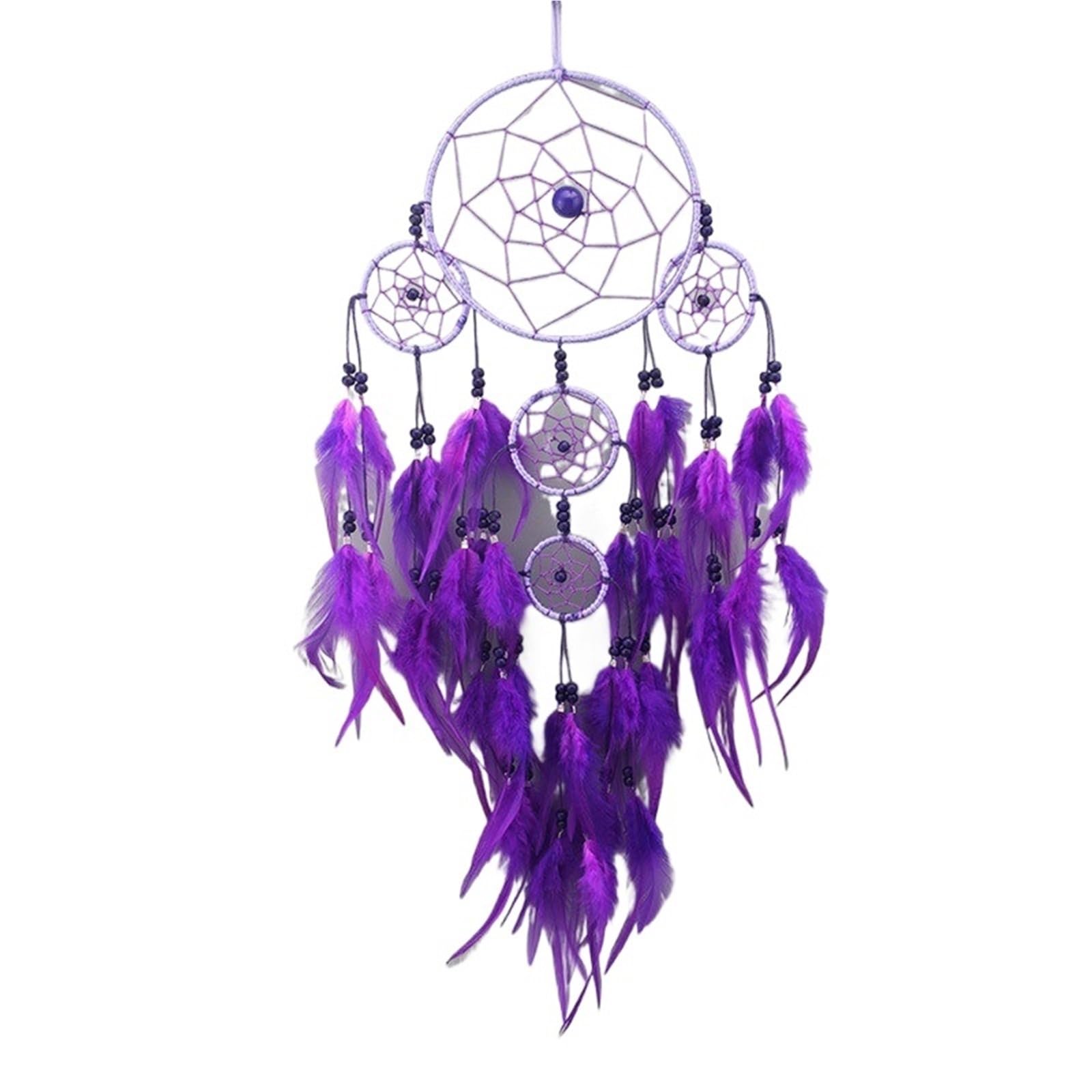 Acchiappasogni 2 pezzi di acchiappasogni da appendere alla parete, decorazioni for la casa, grande, interni, soggiorno, decorazione estetica artistica(Purple)
