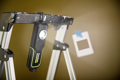 Miniatura 2 de PowerSmith Luz de inspección LED recargable de 500 lm (CRI 95+), dos temperaturas de color 5000K/3500K, gancho colgante, base magnética con cable de