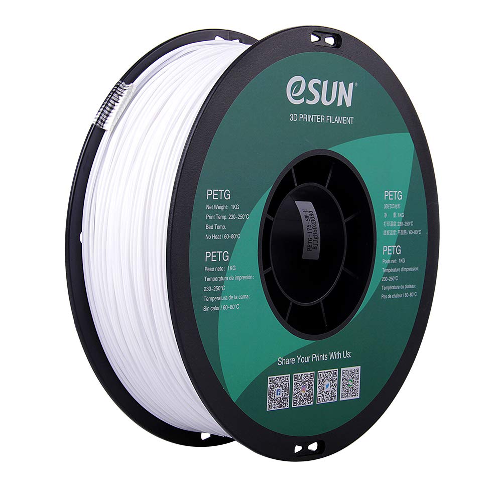 esun PETG Solid White 1.75 mm - 3D Printing Filament (B00ZAUR6M0) Amazon Price History, Amazon Price Tracker