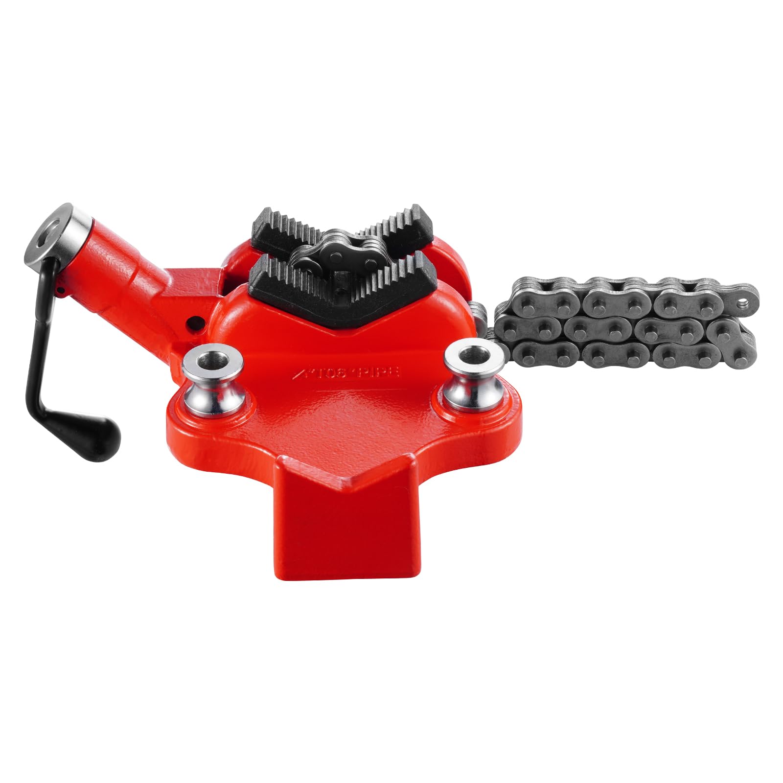 VEVOR Étau à Chaîne d'Établi à Vis de Tuyaux 6,35-152,4 mm avec Chaîne Robuste 710 mm, Base en Fonte, Serrage de Qualité Industrielle, pour Plomberie, Réparations Automobiles, Travail des Métaux