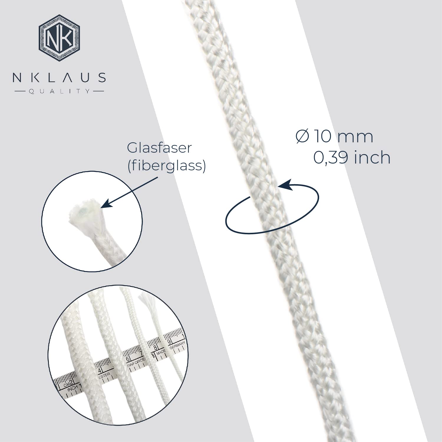 Stoppini Per Lampada NKlaus In Cotone Naturale 100%, 50 Pezzi Da 12 Cm, Filo Piatto Da 10mm, Per Lanterne Feuerhand E Paraffina