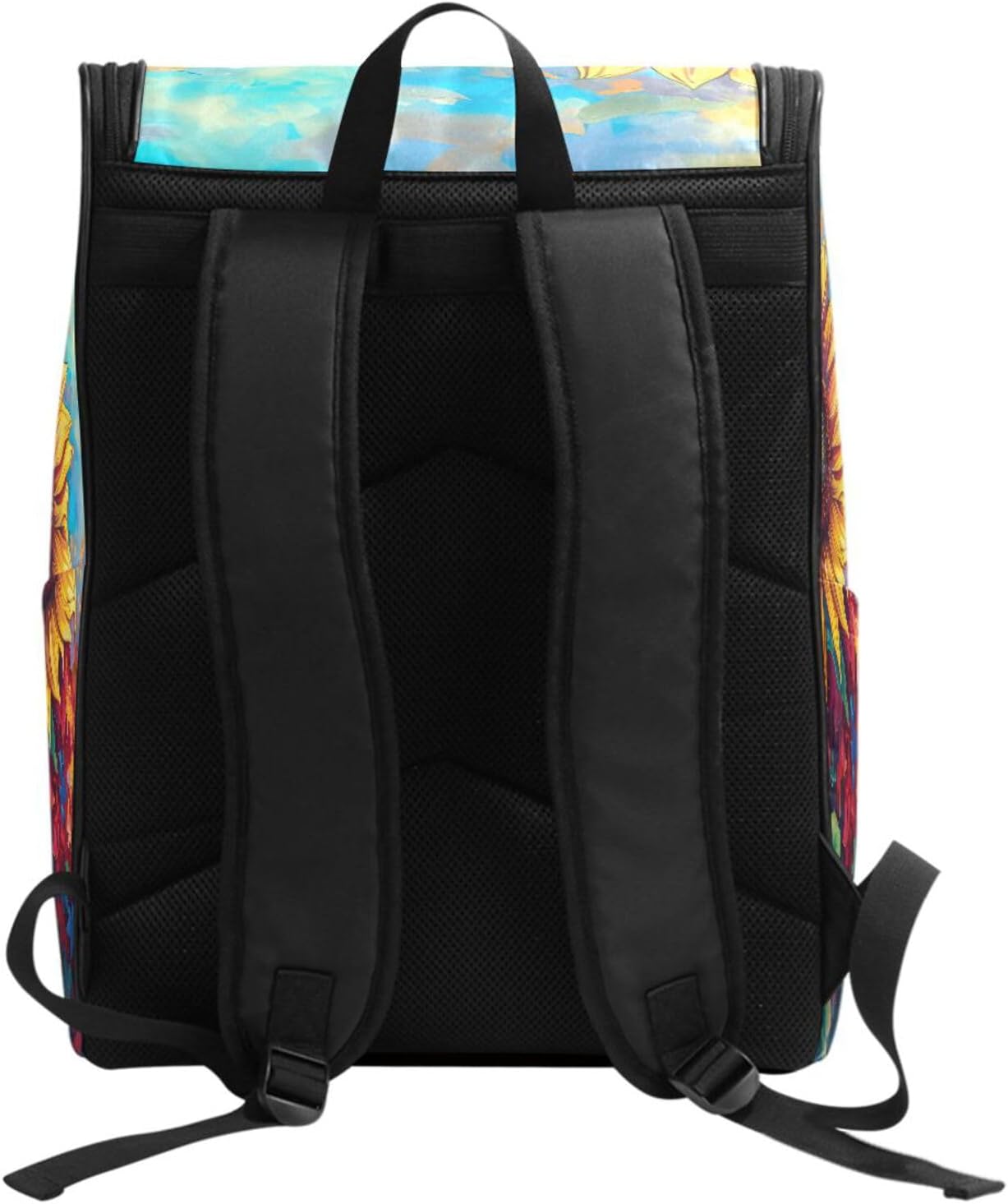 ALAZA Large Travel Laptop Backpack Vibrant Sunflower Oil Painting Rucksack Women Men Business Office Back Pack Daily Commute Backpacks,Water Resistant College Computer Bag,19"