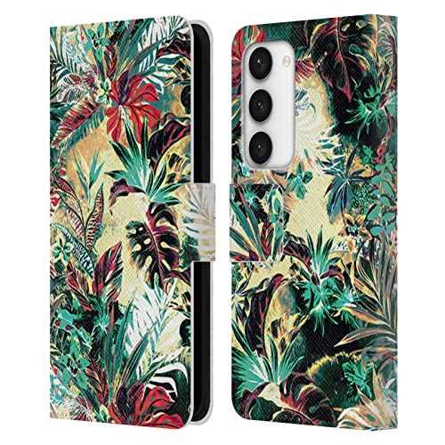 Étui portefeuille Galaxy S23 5G Riza Peker cuir floral avec fentes cartes