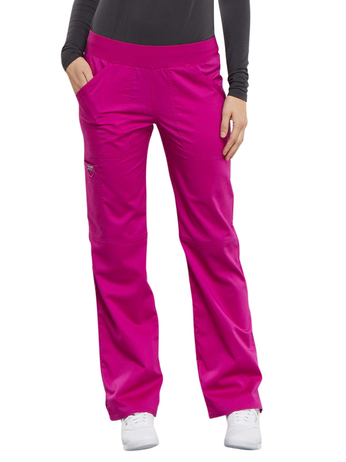 Cherokee Workwear Women's Mid Rise Straight Leg Pull-on Pant WW110