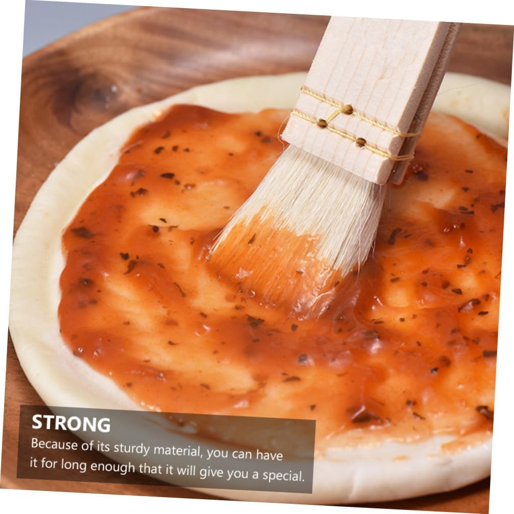 Wood Pastry Brush for Baking and Bbq Oil Basting Kitchen