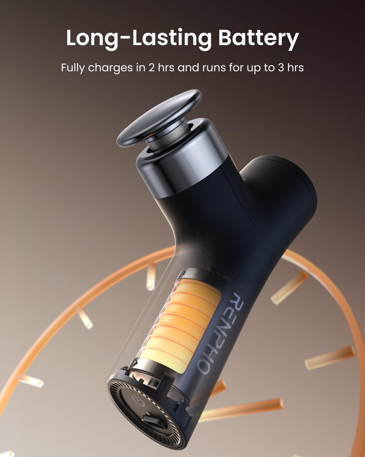 RENPHO Micro One Mini Massagepistole mit 4 Geschwindigkeiten, Ultraleicht Massage Gun für die Hosentasche zur tiefen Muskelentspannung, Ergonomisches Design, Ideal für unterwegs, Tolle Geschenke