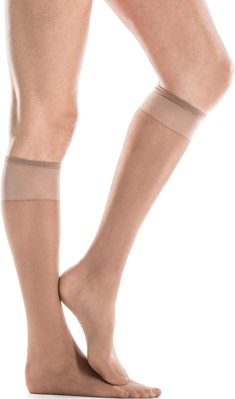 Women's Knee Highs 3-Pair Pack - Sheer Knee High Nylons for Women