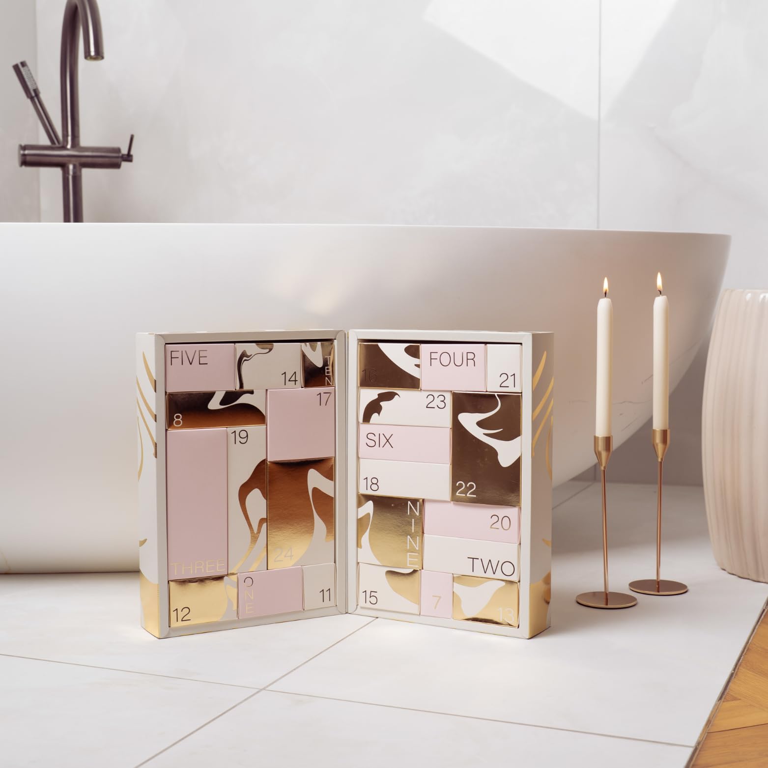 Rosental Organics Adventskalender 2025 – Luxus Beauty Kalender Damen mit 24 Überraschungen, Skincare, Makeup, Haircare & Tools – Naturkosmetik im Wert von 609 €